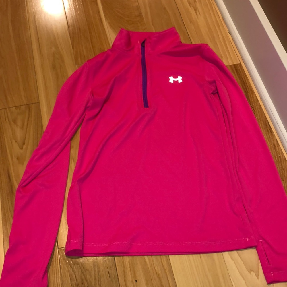 under armor 3/4 zip girls